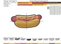 Three Hot Dogs Machine Embroidery Designs - 3 Sizes