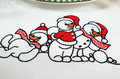 Three Snowmen Machine embroidery design - 3 sizes