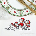 Three Snowmen Machine embroidery design - 3 sizes