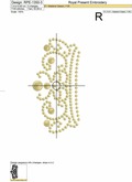 Tiara Machine Embroidery Design - 4 sizes
