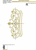 Tiara Machine Embroidery Design - 4 sizes