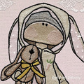 Tilda Doll with Bunny Machine Embroidery Design - 4 sizes