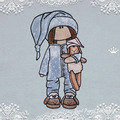 Tilda Doll with Lamb Machine Embroidery Design - 4 sizes