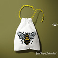 Tiny Bee Machine Embroidery Design - 4 sizes