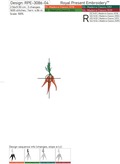 Tiny Carrots Machine Embroidery Designs - 4 sizes