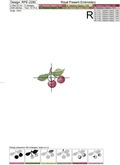 Tiny Cherries Machine Embroidery Designs Set