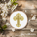 Tiny Cross Machine Embroidery Design - 7 sizes