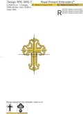 Tiny Cross Machine Embroidery Design - 7 sizes