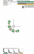 Tiny Floral corners Machine Embroidery Designs