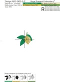 Tiny Lemon FREE Machine Embroidery Design - 2 sizes