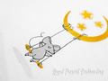 Tiny Mice on swing Machine Embroidery Design