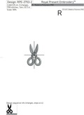 Tiny Scissors machine embroidery design - 3 sizes