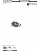 Tiny Spider Free Machine Embroidery Design - 2 sizes