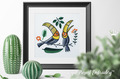 Toucans Machine Embroidery Design - 3 sizes