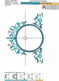 Eastern Frame Machine Embroidery Design