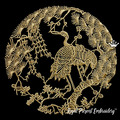 Herons Traditional Chinese Machine embroidery design