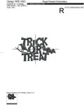 Trick or Treat Inscription Free Machine Embroidery Design