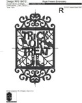 Trick or Treat Inscription Machine Embroidery Design - 4 sizes