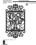 Trick or Treat Inscription Machine Embroidery Design - 4 sizes