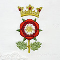 Tudor Rose Machine Embroidery Design - 5 sizes