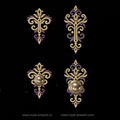 Two Baroque buttonholes Machine Embroidery Designs