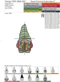 Two Christmas Gnomes Machine Embroidery Designs - 4 sizes