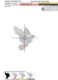 Two Doves Machine Embroidery Designs