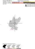 Two Doves Machine Embroidery Designs