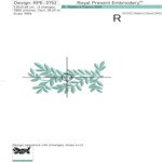 Cream foliage border - 3 sizes