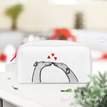 Two Greyhound dogs with hearts - 4 sizes