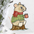 Two Little Mice Christmas Machine Embroidery Designs - 8 sizes