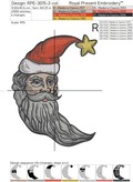 Two Santa Claus Moons Machine Embroidery Designs - 4 sizes