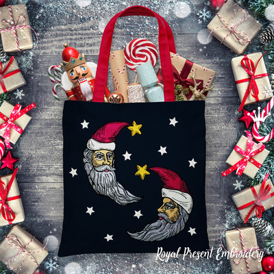 Two Santa Claus moons