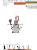 Two Snowmen Machine Embroidery Designs - 2 in 1