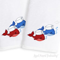 Two Whale Sailors Machine Embroidery Design