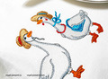 Two beautiful Geese Machine Embroidery Designs