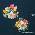 Two spring bouquets Machine Embroidery Designs - 3 sizes