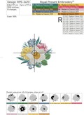 Two spring bouquets Machine Embroidery Designs - 3 sizes