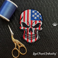 USA Flag Skull
