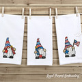 USA Patriotic Gnomes Machine Embroidery Designs