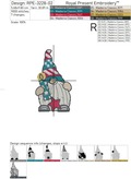 USA Patriotic Gnomes Machine Embroidery Designs