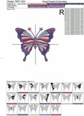 Butterfly USA flag - 2 sizes