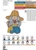 Ukrainian Gnome Peasant Machine Embroidery Design - 4 sizes