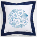 Motif de broderie mécanique « Under the Sea » au trait pour serviettes de plage