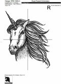 Unicorn like a sketch - 4 sizes