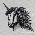 Unicorn like a sketch - 4 sizes
