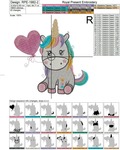Unicorn with balloon - 2 sizes