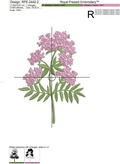 Valerian Machine Embroidery Design - 2 sizes