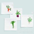 Vegetables Set of 4 Machine Embroidery Designs