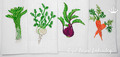 Vegetables Set of 4 Machine Embroidery Designs